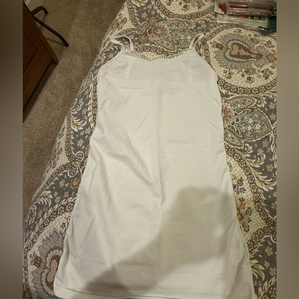 BKE White Spaghetti Strap Top
